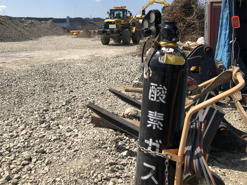 処理場での一枚